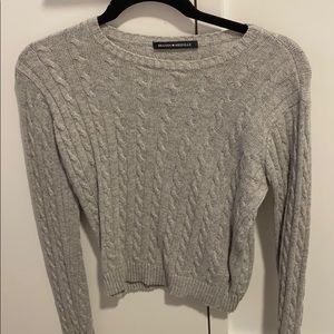 Knitted Grey Brandy Melville Sweater